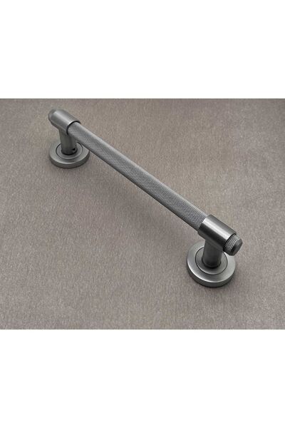 KOLDOOR Punch Zamak A213 Mat Skoç Füme Çekme Kol Sürgülü Kapı Çekme Kolu 25 Cm 1 Takım