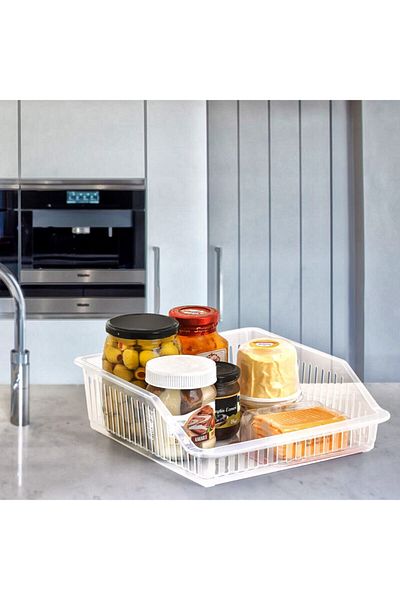 Emofom 4850 ml Kitchen Organizer and Refrigerator Organizer - Set of 2