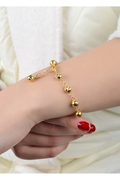 kuyumcu nurettin 7,65 gr (GRAM) Nohutlu Bileklik 22 Ayar Altın