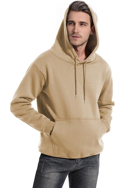 GHASSY CO. Ghassy Co. Men's Ultra Thermal Hooded Sherpa Lined Kangaroo Pocket Sweatshirt