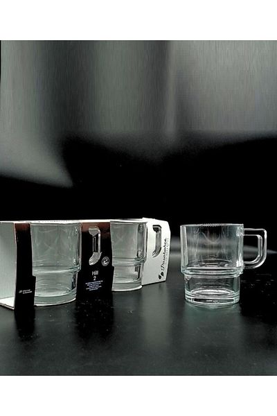 Paşabahçe 55843 Hill 4-Pack Cup Mug 320cc