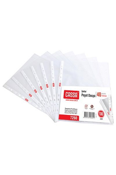 Cassa Crystal Transparent File 40 Micron 300 Pieces 3 Packs