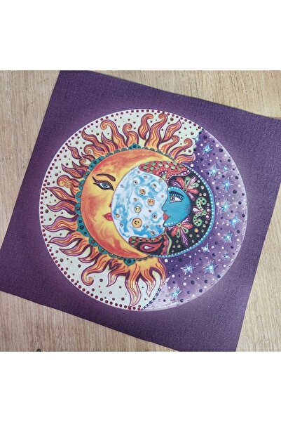 fırsatlar diyarı قماش المذبح التنجيمي للشمس / غطاء التارو 75 × 75 سم