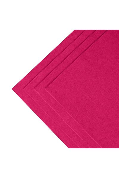 KeçeBizde Keçebi̇zde Fuchsia Thick Felt 3mm Thickness 100X100 cm Dimensions