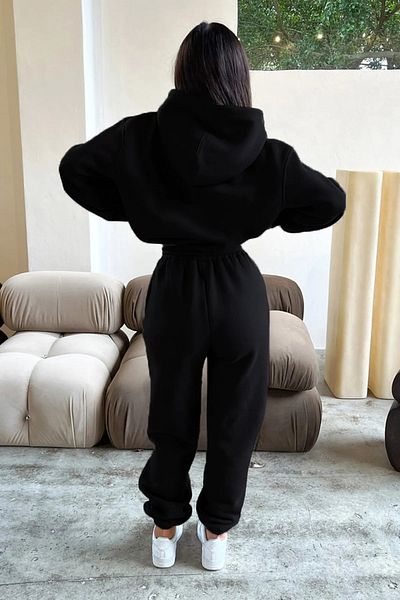 AMMA Unisex Fetch Printed Hooded Sweatshirt Tracksuit Set