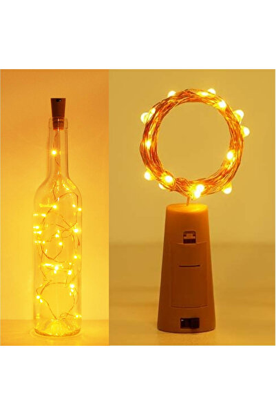 Party Fantasy Tıpa Peri Led Kaliteli Piller Dahil Şişe Tıpa Ledi 2 metre Renk...