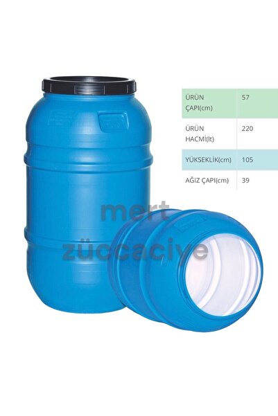 Şen AKAY- 220 Litre Varil Bidon Içibeyaz Kaplamalı Musluksuz