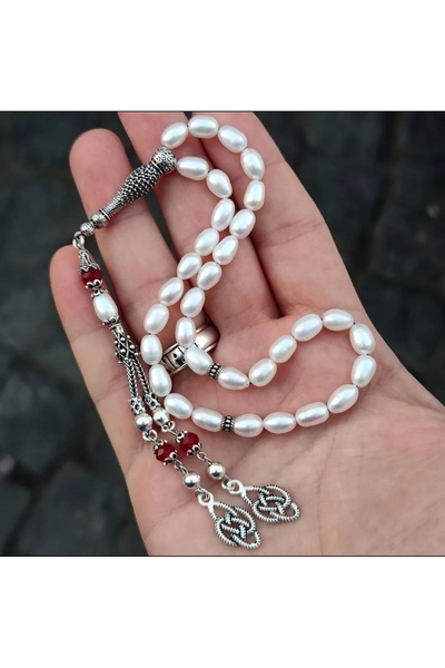 İnci Orijinal deniz incisi 925 ayar gümüş püsküllü kutulu sertifika li ürün