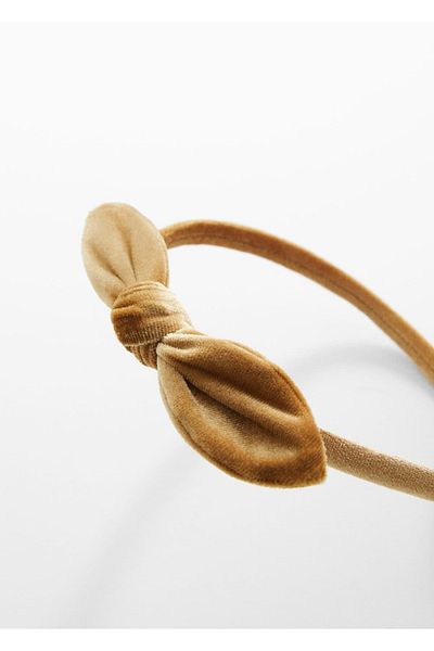 MANGO Kids Samtkrone – Schleifendetail
