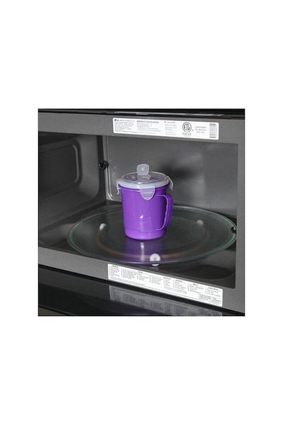Kenpool Microwave Soup Heating Container with Lid Salep Hot Chocolate Heating Cup Heat Resistant