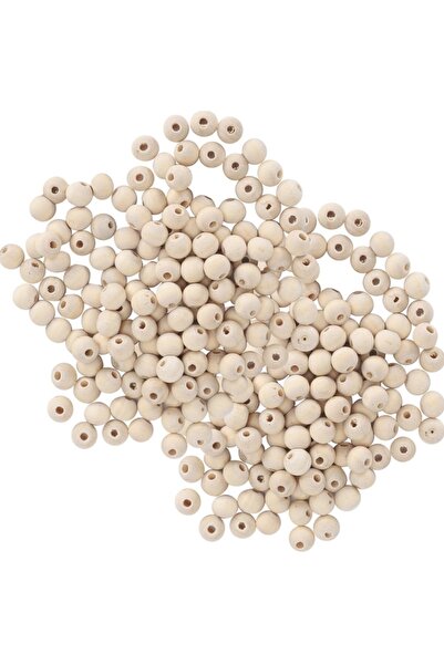 Deevy Ακατέργαστες Ξύλινες Χάντρες 50 Γραμμάρια - 10 χιλιοστά - 1 Συσκευασία