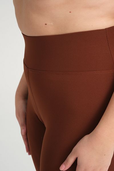 BANEGA Плетени зимни клинове Curve Plus Size с повдигнат полар, кафяви
