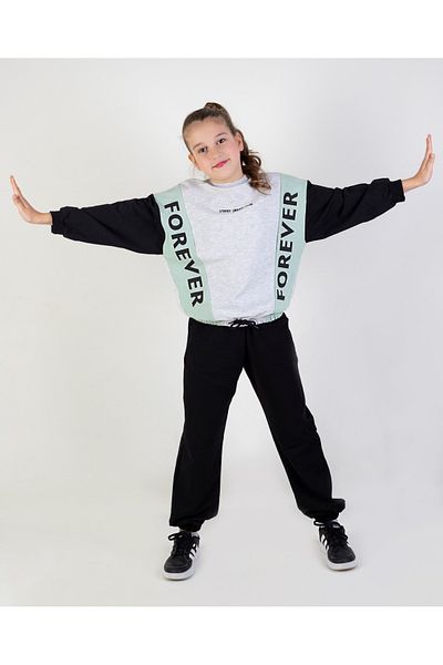 Harika KIDS Σετ αθλητικής φόρμας για κορίτσια πλεκτό Forever Print 10-13 ετών