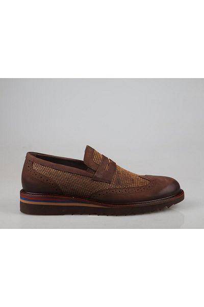 King West Ανδρικά casual παπούτσια 5003-1 Brown Nubuck