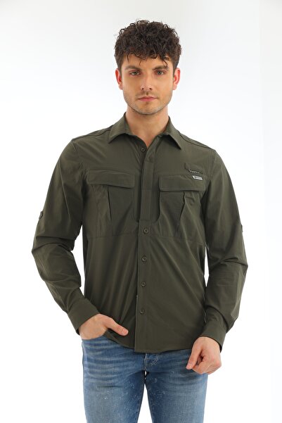 Hitch Outdoor Kamufule Düğmeli Hıtch Gömlek