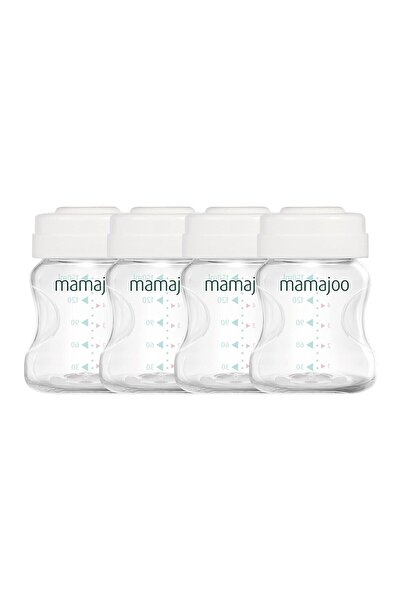 Mamajoo 4'lü Anne Sütü Saklama Kabı & Biberon Emziği Seti / No.1 0 Ay+