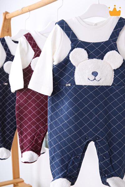 Babyhola %100 Pamuk Kız Erkek Bebek Tulum 13500