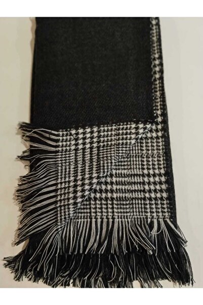 Betülce “Γυναικείο χειμερινό καρό μάλλινο σάλι - Σάλι ώμου διπλής όψης / over...