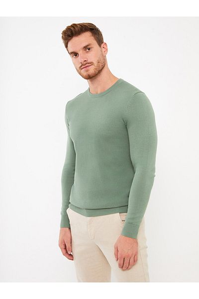 LC Waikiki Crew Neck Long Sleeve Men's Knitwear Sweater