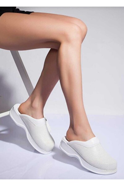 BLUMSABOTERLİK Beyaz Unisex Klasik Taban Tam Ortopedik Anatomik Hastene,dokto...