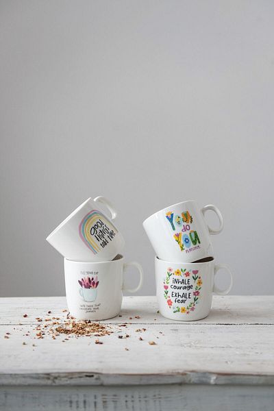 Warm Design كوب بورسلين