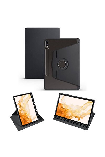 İncisoft حافظة متوافقة مع سامسونج جالاكسي تاب S9 بلس Sm-X810 مع حامل قلم قابل للدوران وغطاء حماية كامل