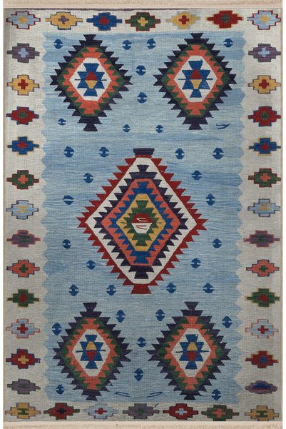 Rugs Modern Halı Vintage Διακοσμητικό Χαλί με Πολύχρωμο Παραδοσιακό Μοτίβο, Θ...