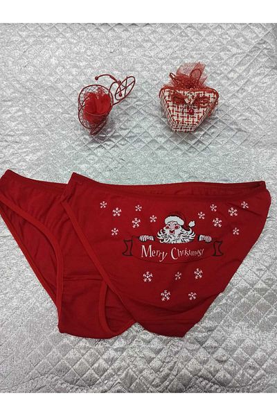 Dr Bugy Kids New Year's Themed Red Panties 2 pcs