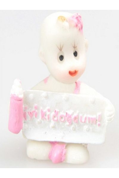 Kazanabil BIBLO BABY CANDY WITH GOOD BORN WRITTEN 24 PACK PINK