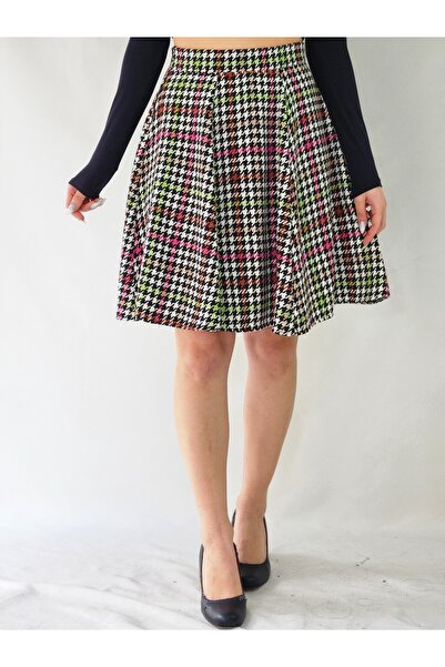 YAXİ Fusta clopot cu dungi colorate