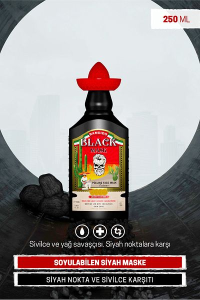 BANDİDO Peelable Black Mask 250 Ml