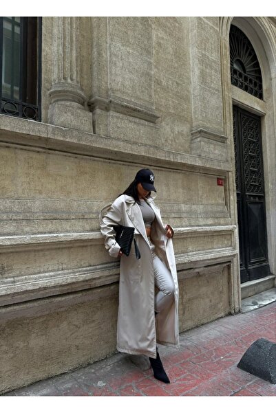 Mekafashion Alena Cep Detay Trençkot 3154 Bej