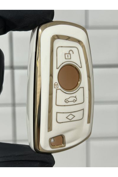 BARKAS ELEKTRONİK Bmw 1 3 5 7 Series X1 X3 X5 F10 F20 F30 F25 M3 M4 Nano Key Case 4 Push Button White