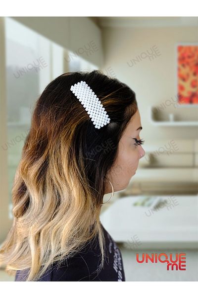 UNIQUE ME Set de 2 catarame Pearl Love Pearl (8 cm)