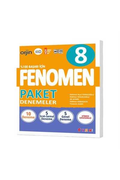 Fenomen Yayıncılık FENOMEN 8 TÜM DERSLER PAKET DENEMELER (10 DENEME) YENİ KAPAK