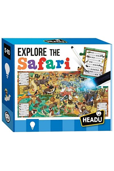 Headu Safariyi Keşfet Sihirli Fenerli Etkinlik Yapbozu (5-10 YAŞ)