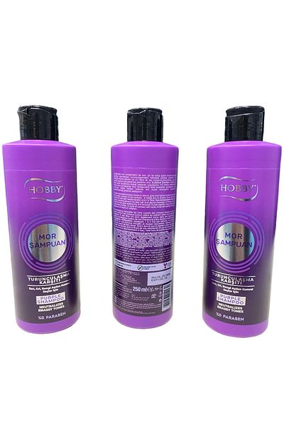 Hobby Purple Shampoo Set - 3 Pieces Product, Available (3*250 ml: 750ml)