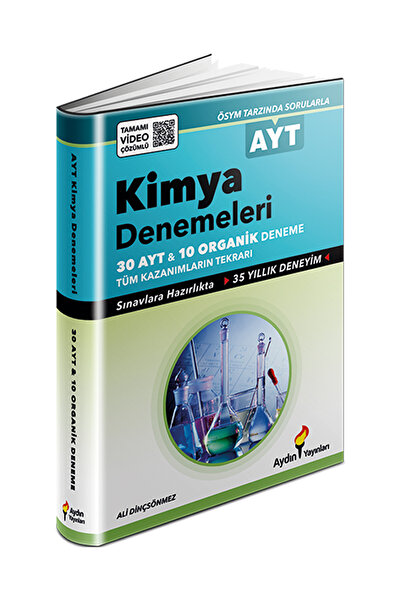 Aydın Yayınları Ayt Kimya 30 Deneme Organik Kimya 10 Deneme 2024-2025 yenilenmiş
