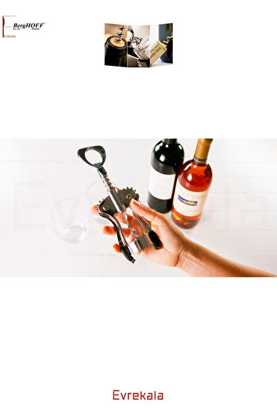 Berghoff Evrekala Corkscrew Berghoff Steel Bottle Opener - Effective Evrekala - Corkscrew Steel