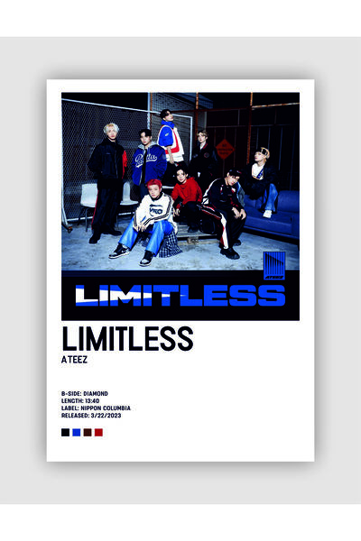 fırsatlar diyarı ATEEZ Limitless K-pop Duvar Posteri - Duvar Dekoru - Kalın K...