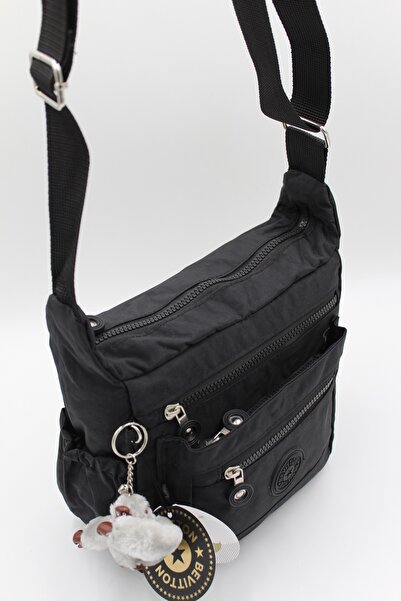 Bevitton Clinker Water Resistant Fabric Women's Shoulder Bag 3100 Black