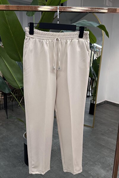 Sawosh Fabric Carrot Pants CREAM