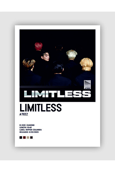 fırsatlar diyarı ATEEZ Limitless K-pop Duvar Posteri - Duvar Dekoru - Kalın K...