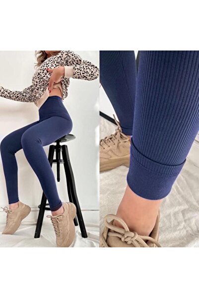 Giel Fitilli Tayt (ŞARDONLU) Lacivert