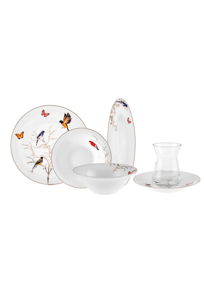 Karaca Fine Pearl Grace 26 Parça 6 Kişilik İnci Kahvaltı/Servis Takımı White