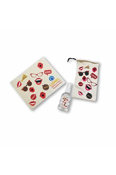 Lionel Lip Patterned Glasses and Screen Cleaning Set