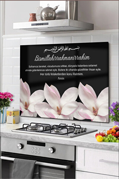 PRATİK DEKOR Protector pentru spatele aragazului din sticlă Protector pentru ...