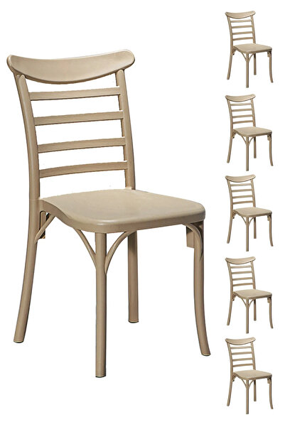 MOBETTO 6 Adet Efes Cappucino Sandalye / Balkon-bahçe-mutfak