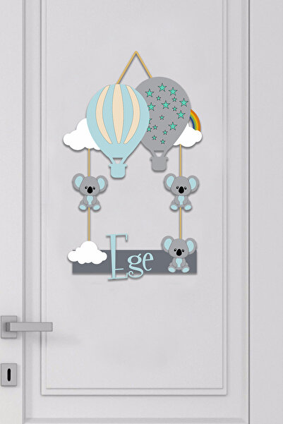 Custom Baby Room Wooden Door Ornament Balloon (KOALA)
