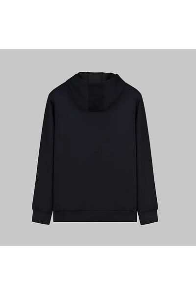 Sarar INTERVIEW HOODED ZIPPERED SWEATSHIRT-Navy Blue - 3XL